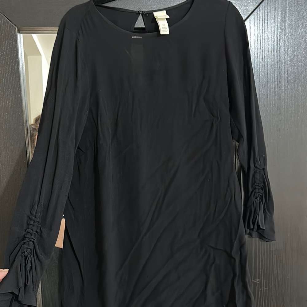 Black dress with sleeve detail
